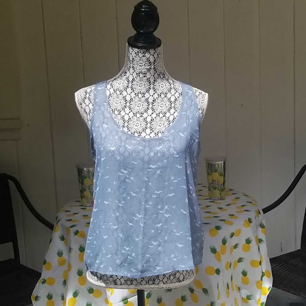 Wallflower racer back blouse